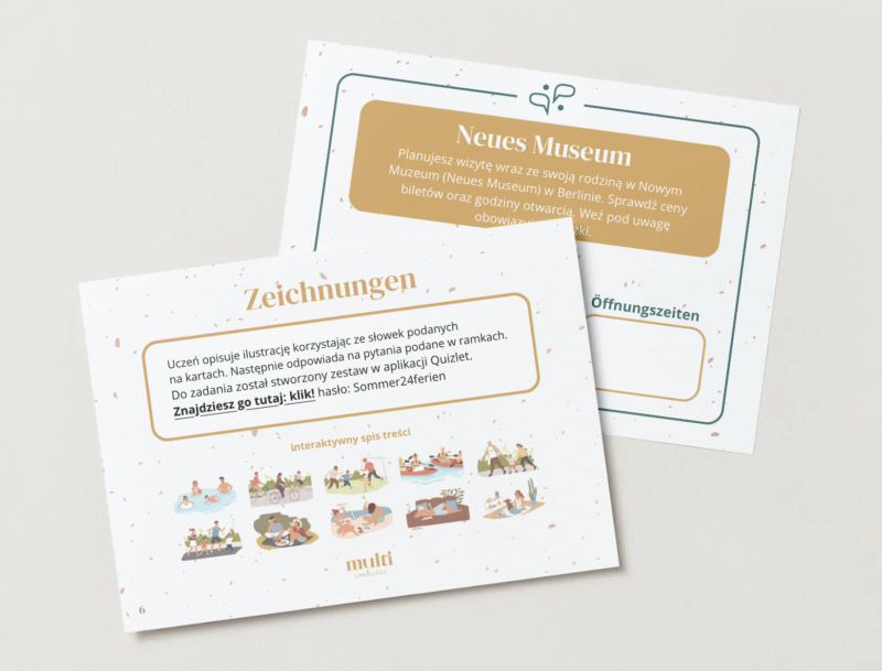 Sommerferien - produt wakacyjny niemiecki do nauczania niemieckiego